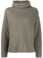 Alexander Wang Funnel-neck Ribbed Sweater - Green