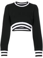 Versus Cropped Sweater - Black