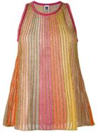 M Missoni Metallic Knit Top - Pink & Purple