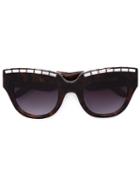 Vera Wang Embellished Cat Eye Sunglasses, Women's, Acetate