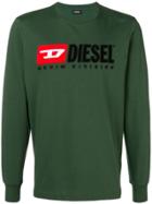 Diesel Embroidered Logo Jersey Sweater - Green