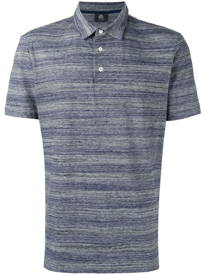 Ps By Paul Smith - Striped Polo Shirt - Men - Cotton/polyester - L, Blue, Cotton/polyester