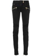Balmain Low-rise Biker Jeans - Black