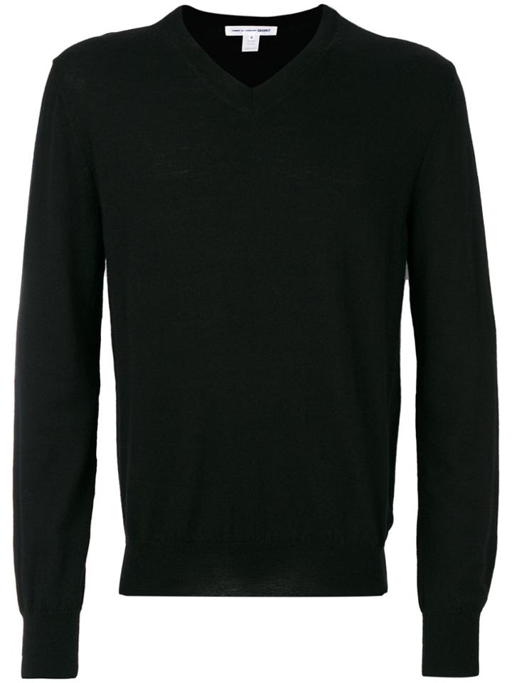 Comme Des Garçons Shirt V-neck Pullover - Black