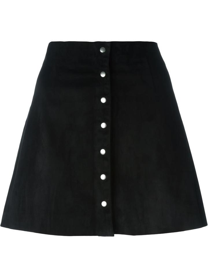 T By Alexander Wang A-line Buttoned Skirt