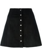 T By Alexander Wang A-line Buttoned Skirt