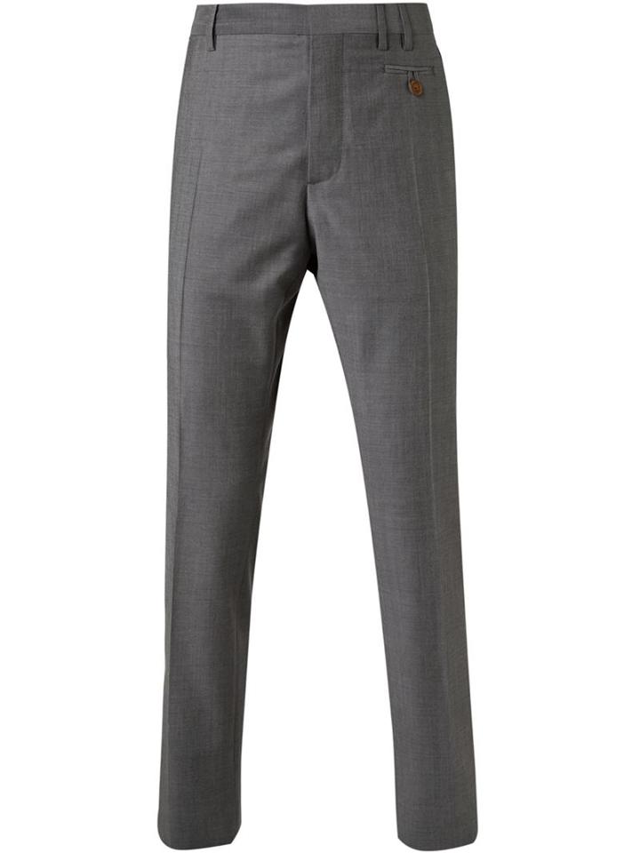 Vivienne Westwood Man Tailored Trousers, Men's, Size: 50, Grey, Virgin Wool