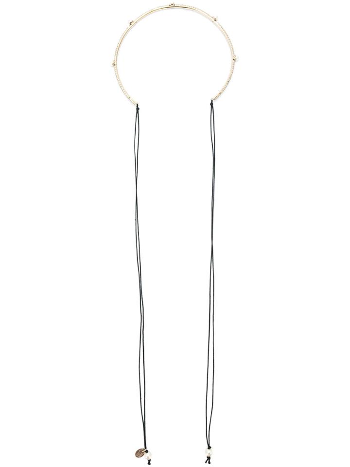 Red Valentino Pearl Embellished Headband - Metallic