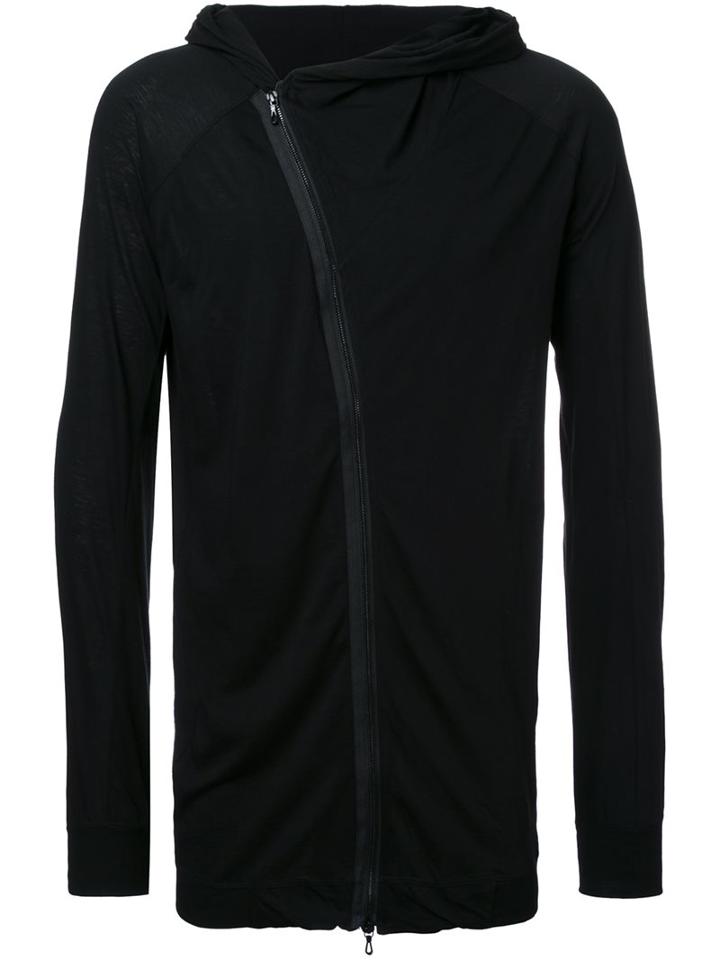 Julius Loose-fit Zip Hoodie, Men's, Size: Ii, Black, Cotton/silk