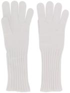 Cruciani Knitted Gloves - White