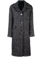 Tagliatore 'jessica' Coat, Women's, Size: 40, Black, Cotton/linen/flax/polyamide/alpaca