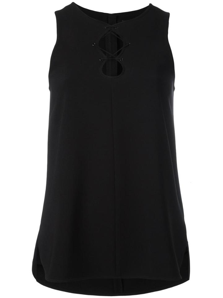 Alexander Wang Sleeveless Lace-up Top - Black