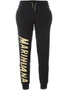 Palm Angels 'marihuana' Joggers, Women's, Size: Medium, Black, Cotton