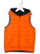 Boss Kids Reversible Down Padded Gilet, Boy's, Size: 10 Yrs, Yellow/orange