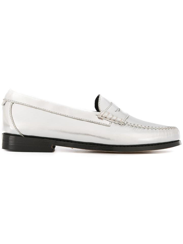 Re/done Metallic Slip-on Loafers