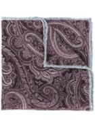 Eleventy - Printed Scarf - Men - Wool - One Size, Pink/purple, Wool