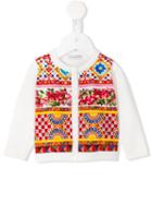 Dolce & Gabbana Kids - Mambo Print Cardigan - Kids - Cotton - 18-24 Mth, White