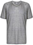 Eleventy Striped T-shirt - Nude & Neutrals