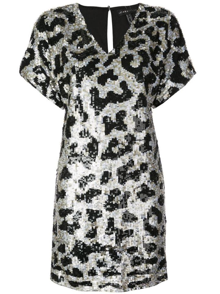 Aidan Mattox Sequined Short Dress - Black