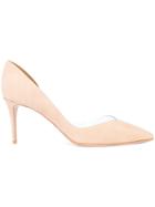 Aquazzura Pointed Clear Pumps - Nude & Neutrals