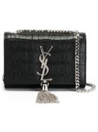 Saint Laurent 'classic Monogram' Clutch, Women's, Black, Calf Leather/metal (other)
