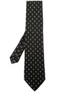 Etro Tear Drop Pattern Tie - Black