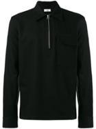 Ami Alexandre Mattiussi Zipped Collar Overshirt - Black