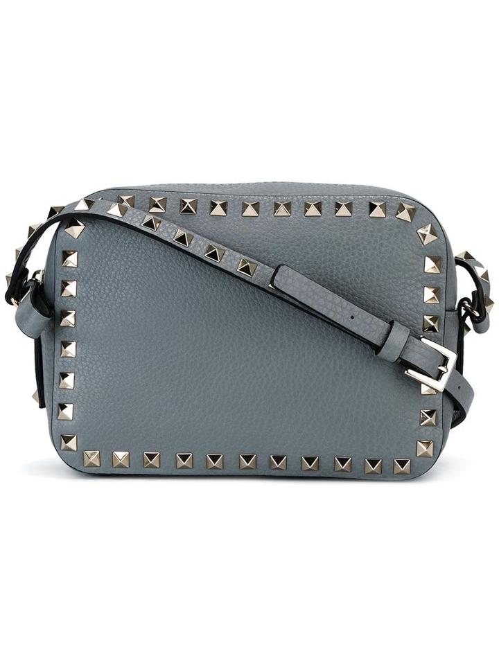 Valentino Valentino Garavani 'rockstud' Crossbody Bag, Women's, Grey, Calf Leather/metal