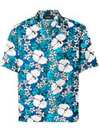 Dsquared2 Hawaii Print Shirt - Blue