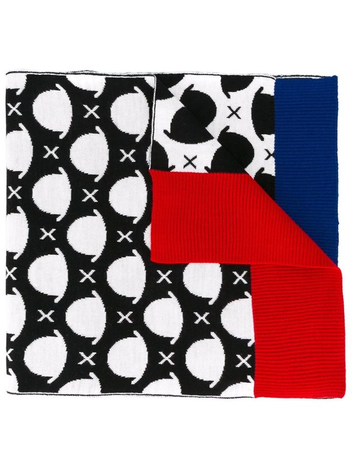 Iceberg Intarsia Knit Scarf