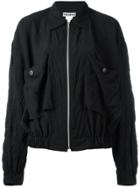 Issey Miyake Vintage 'crushed' Zip Front Jacket - Black