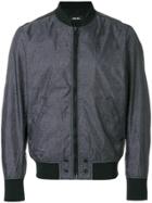 Diesel Zip Up Bomber Jacket - Grey