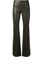 Hellessy Flared Leather Trousers