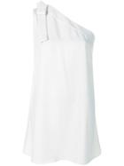 P.a.r.o.s.h. One Shoulder Shift Dress - White