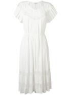 Zimmermann Winsome Sunray Lace Dress, Women's, Size: 2, White, Polyester