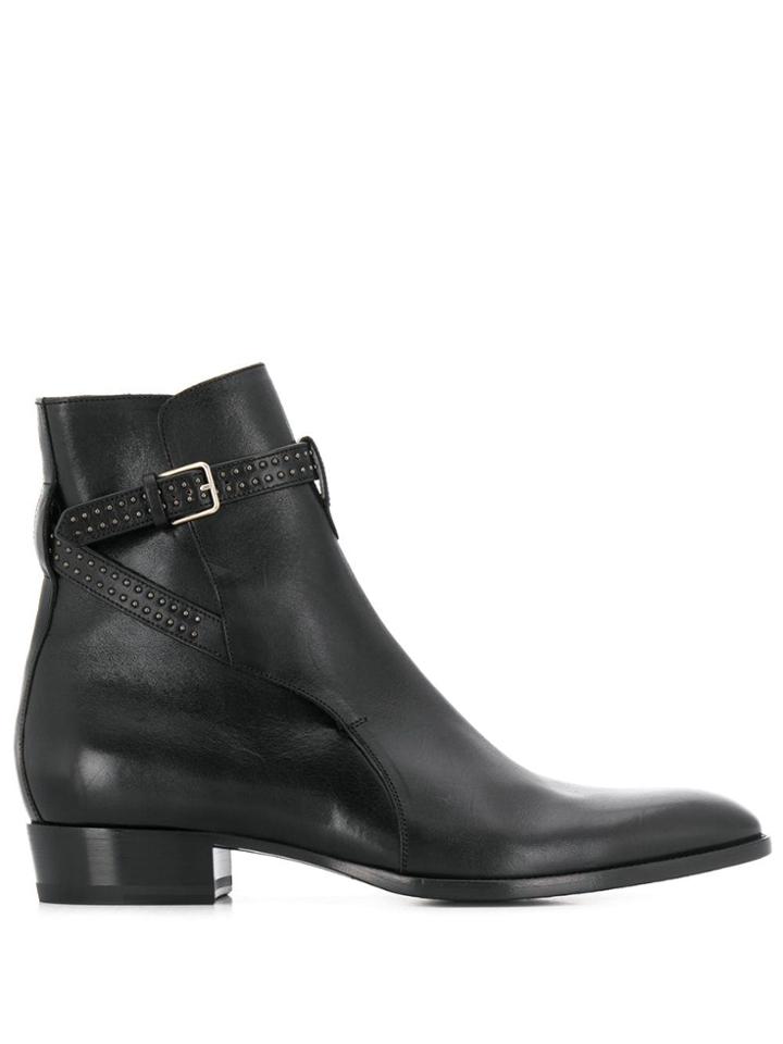 Saint Laurent Wyatt Jodhpur Boots - Black