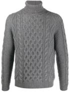 Alanui Knitted Roll Neck Jumper - Grey