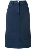 Marni Straight Denim Skirt - Blue