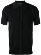 Neil Barrett - Polo Shirt - Men - Nylon/viscose - L, Black, Nylon/viscose