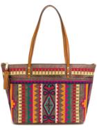Etro Embroidered Tote - Brown