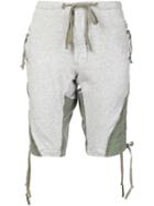 Greg Lauren 'tent/fleece Gl1' Slim Fit Shorts