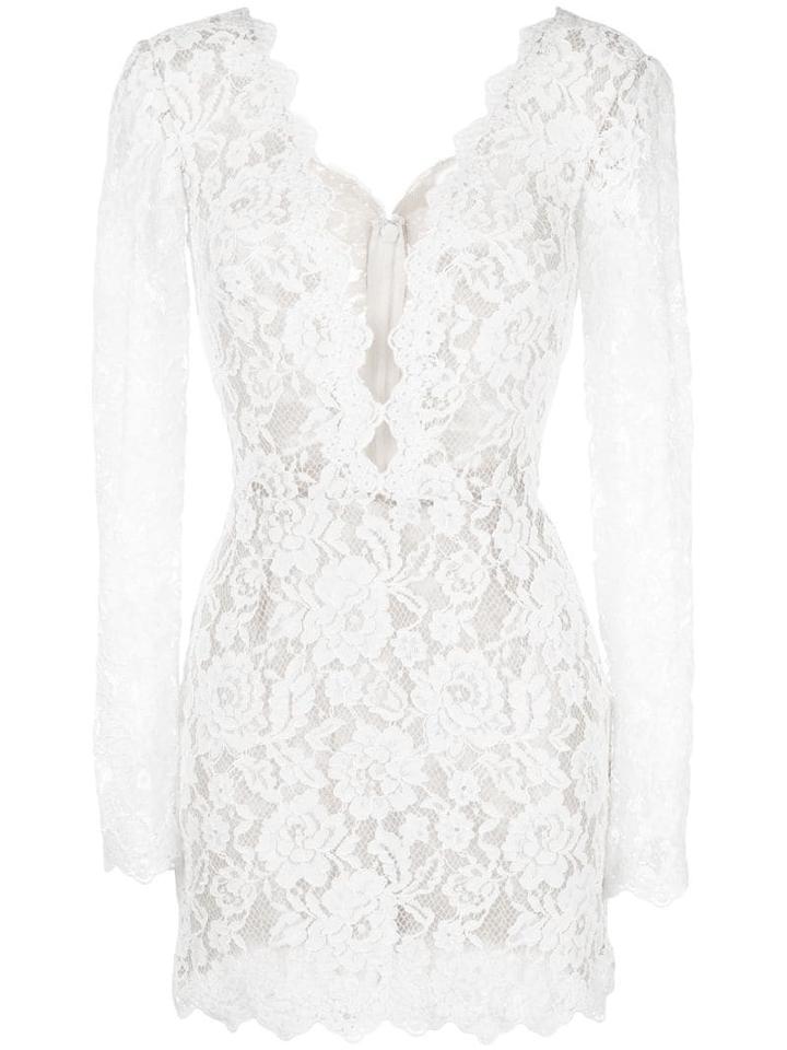 Tadashi Shoji Lace-embroidered Dress - White