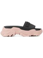 Nº21 Contrast Open-toe Sandals - Black