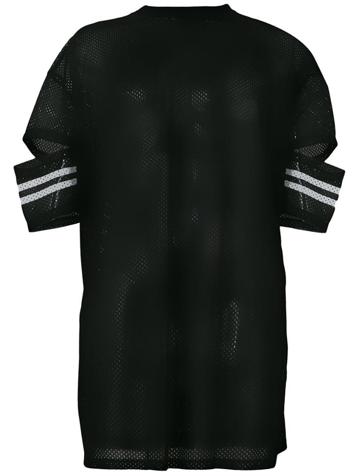Odeur Oversized Mesh T-shirt - Black