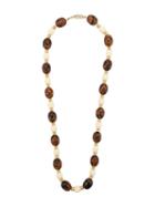Yves Saint Laurent Pre-owned 1970s Beaded Necklace - Brown