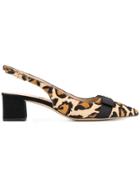 Sam Edelman Alwyn Leopard Print Slingback Pumps - Nude & Neutrals
