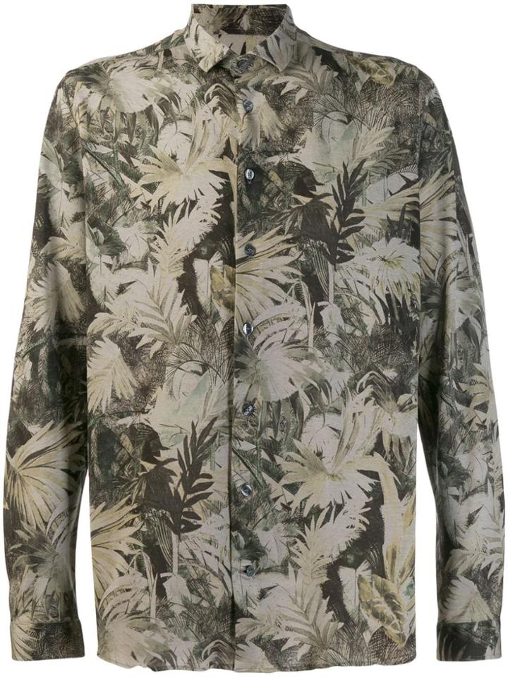 Etro Leaf Print Shirt - Green