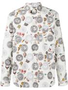 Comme Des Garçons Homme Plus - Floral Print Shirt - Men - Cotton - S, White, Cotton