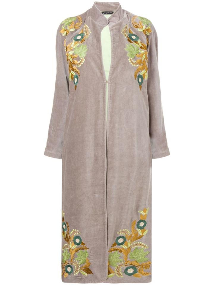 Phisique Du Role Embroidered Terry Jacket - Grey