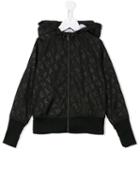 Dkny Kids Logo Print Hooded Jacket, Girl's, Size: 10 Yrs, Black